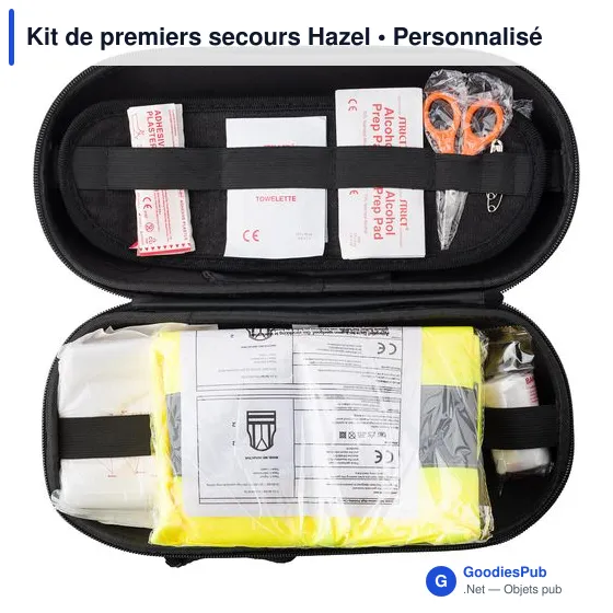 Kit de premiers secours personnalisable avec logo - Hazel - Image 2