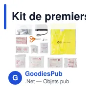 Kit de premiers secours personnalisable avec logo - Hazel - Miniature 4