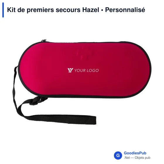Kit de premiers secours personnalisable avec logo - Hazel - Image 5