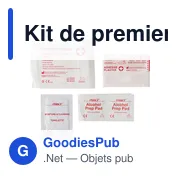 Kit de premiers secours personnalisable avec logo - Juan - Miniature 5