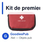 Kit de premiers secours personnalisable avec logo - Tiffany - Miniature 1