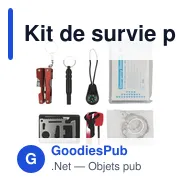 Kit de survie personnalisable Air Gifts avec logo - Miniature 2