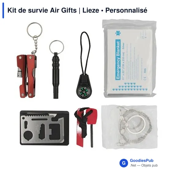 Kit de survie personnalisable Air Gifts avec logo - Image 2