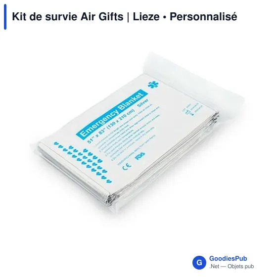 Kit de survie personnalisable Air Gifts avec logo - Image 11