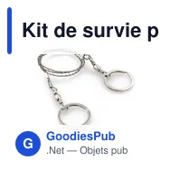 Kit de survie personnalisable Air Gifts avec logo - Miniature 7