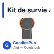 Kit de survie personnalisable Andrea avec logo - Miniature 2