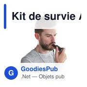 Kit de survie personnalisable Andrea avec logo - Miniature 5