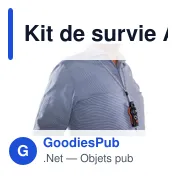 Kit de survie personnalisable Andrea avec logo - Miniature 6