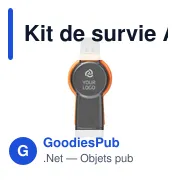 Kit de survie personnalisable Andrea avec logo - Miniature 7