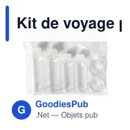 Kit de voyage personnalisable Dolores avec logo - Miniature 1