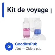 Kit de voyage personnalisable Dolores avec logo - Miniature 2