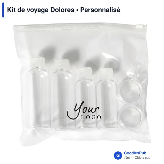 Kit de voyage personnalisable Dolores avec logo - Image 3