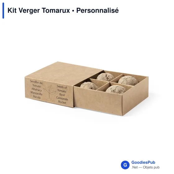 Kit de jardin personnalisable avec logo - Kit Verger Tomarux - Image 2