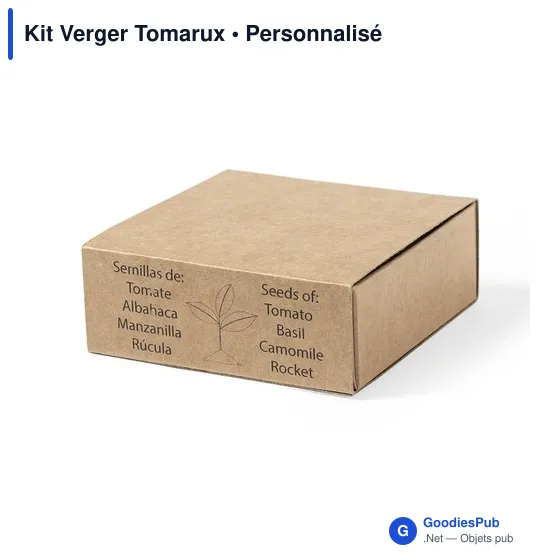 Kit de jardin personnalisable avec logo - Kit Verger Tomarux - Image 3