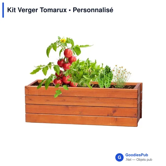 Kit de jardin personnalisable avec logo - Kit Verger Tomarux - Image 4