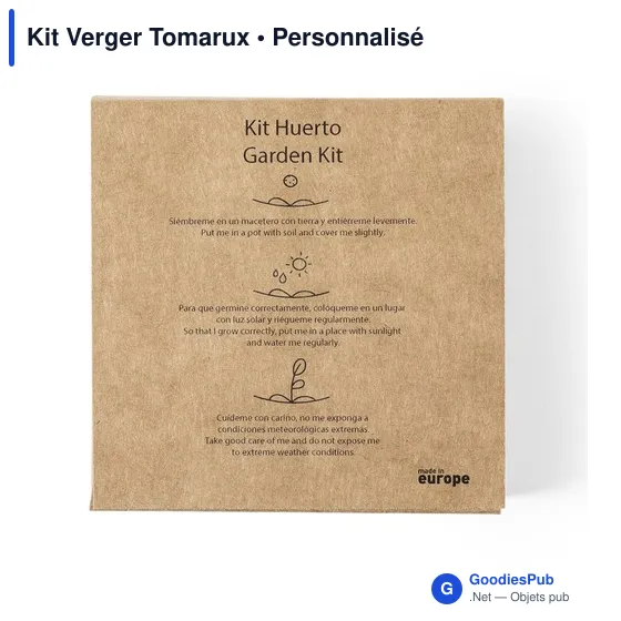 Kit de jardin personnalisable avec logo - Kit Verger Tomarux - Image 5