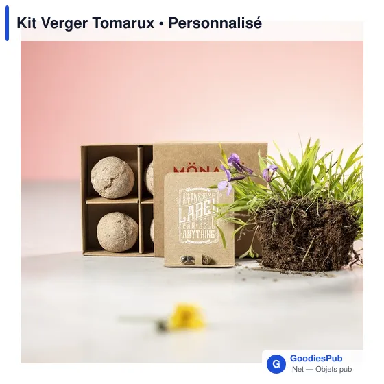Kit de jardin personnalisable avec logo - Kit Verger Tomarux - Image 6