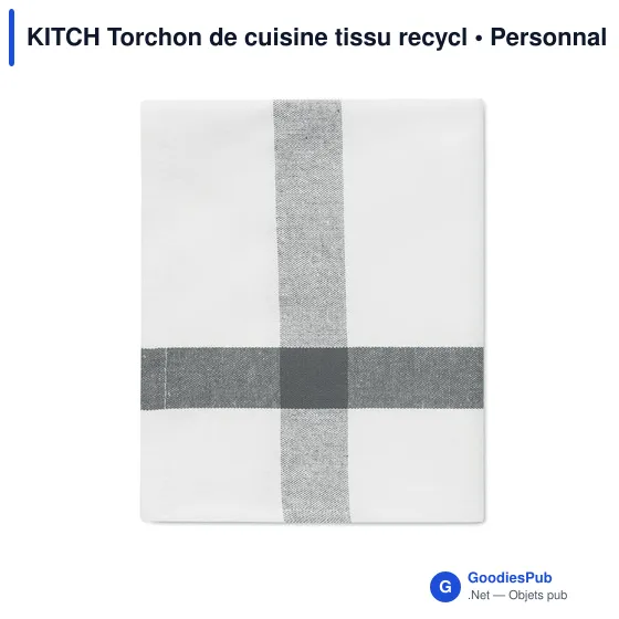 KITCH Torchon de cuisine tissu recycl - Image 3