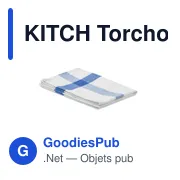 KITCH Torchon de cuisine tissu recycl - Miniature 4