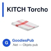 KITCH Torchon de cuisine tissu recycl - Miniature 7