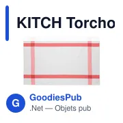 KITCH Torchon de cuisine tissu recycl - Miniature 8