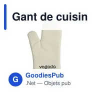 Gant de cuisine personnalisable KitchenGlove avec logo - Miniature 2