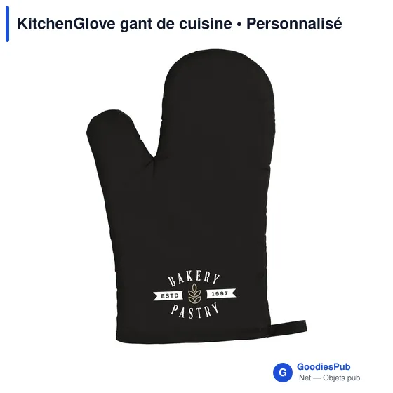 Gant de cuisine personnalisable KitchenGlove avec logo - Image 11