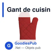 Gant de cuisine personnalisable KitchenGlove avec logo - Miniature 3