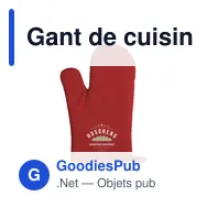 Gant de cuisine personnalisable KitchenGlove avec logo - Miniature 4