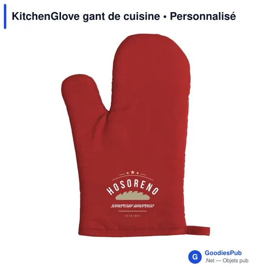 Gant de cuisine personnalisable KitchenGlove avec logo - Image 4