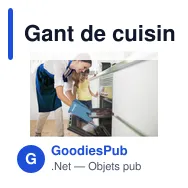 Gant de cuisine personnalisable KitchenGlove avec logo - Miniature 6