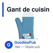 Gant de cuisine personnalisable KitchenGlove avec logo - Miniature 7