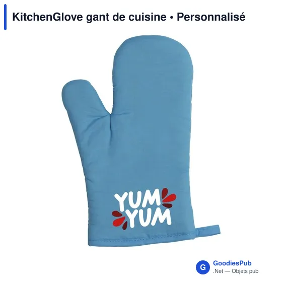 Gant de cuisine personnalisable KitchenGlove avec logo - Image 7