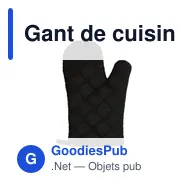 Gant de cuisine personnalisable KitchenGlove avec logo - Miniature 8
