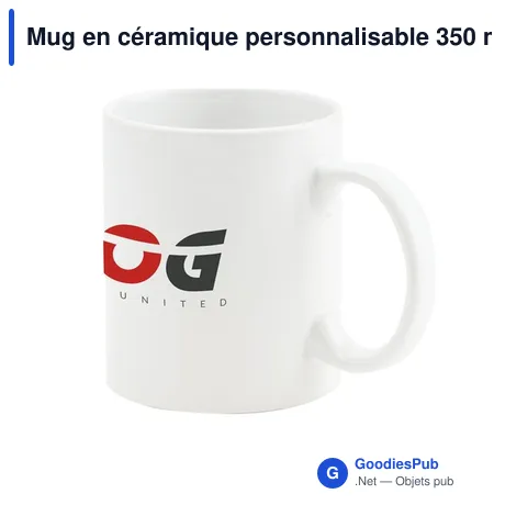 Mug en céramique personnalisable 350 ml avec logo - Kitty Mug