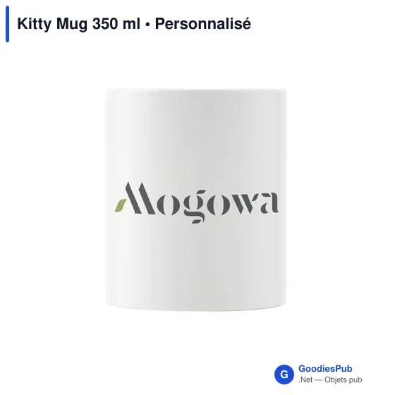 Mug en céramique personnalisable 350 ml avec logo - Kitty Mug - Image 2