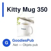 Mug en céramique personnalisable 350 ml avec logo - Kitty Mug - Miniature 3