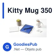 Mug en céramique personnalisable 350 ml avec logo - Kitty Mug - Miniature 4
