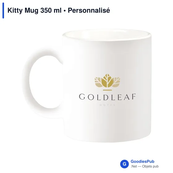 Mug en céramique personnalisable 350 ml avec logo - Kitty Mug - Image 7
