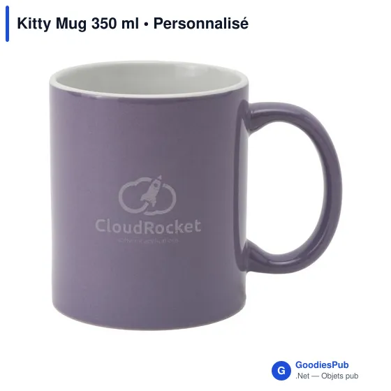 Mug en céramique personnalisable Kitty Mug 350 ml avec logo - Image 3