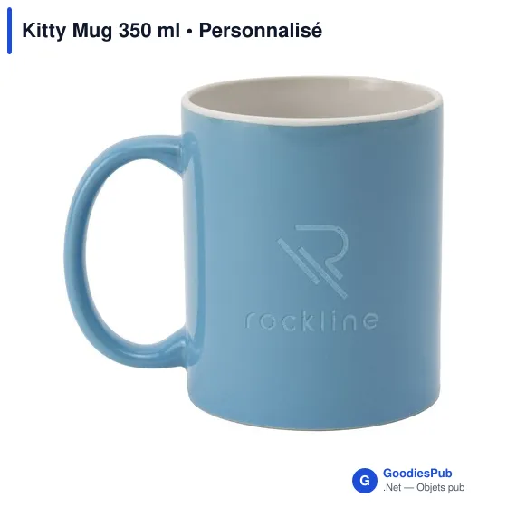 Mug en céramique personnalisable Kitty Mug 350 ml avec logo - Image 4