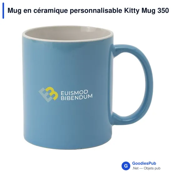 Mug en céramique personnalisable Kitty Mug 350 ml avec logo - Image 6