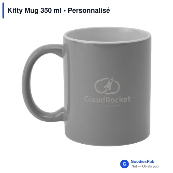 Mug en céramique personnalisable Kitty Mug 350 ml avec logo - Image 10