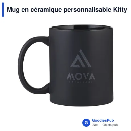 Mug en céramique personnalisable Kitty Mug Matt 350 ml avec logo