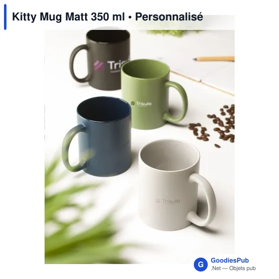 Mug en céramique personnalisable Kitty Mug Matt 350 ml avec logo - Image 11