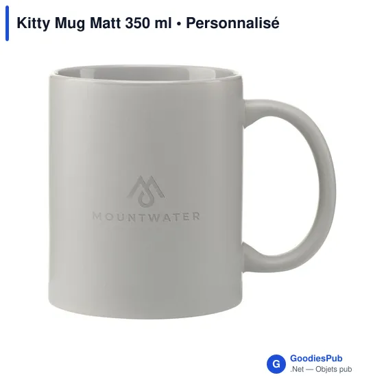 Mug en céramique personnalisable Kitty Mug Matt 350 ml avec logo - Image 12