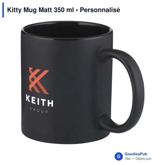 Mug en céramique personnalisable Kitty Mug Matt 350 ml avec logo - Image 6