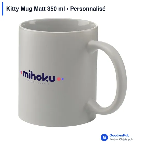 Mug en céramique personnalisable Kitty Mug Matt 350 ml avec logo - Image 7
