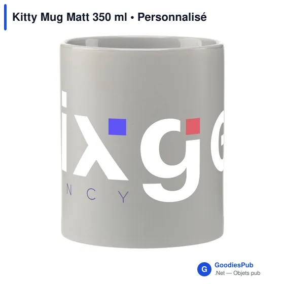 Mug en céramique personnalisable Kitty Mug Matt 350 ml avec logo - Image 9