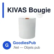 Bougie personnalisable en cire végétale 200 gr avec logo - Miniature 1